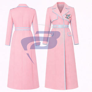 Abrigo de Lana de Alta Calidad para Mujer Gamma Phi Delta Sorority, Gabardina con Cinturón, Abrigo Largo de Lana Estilo Universitario para Miembros de la Hermandad GPD - Product Image 3