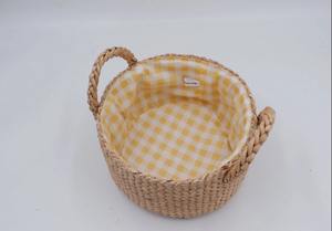 <b>Woven</b> Fruit <b>Basket</b> with Handles Handmade Storage <b>Basket</b> Wholesale eco-friendly Made in Vietnam - Product Image 3