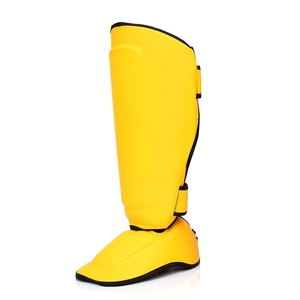 Protège-tibias en cuir PU professionnel, design personnalisable, ajustement universel, léger, prix de gros RTS AI-SG-047 - Product Image 4