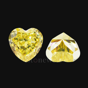 Diamante Cultivado en Laboratorio con Forma de Corazón Amarillo de Grado Joyería, Certificado IGI, HPHT CVD, Piedra Suelta de 1CT 2CT 3CT 4CT - Product Image 1