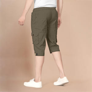 Pantalones Cortos Deportivos Casuales de Verano para Hombre, Cintura Elástica, Diseño Multibolsillos, Talla Personalizable OEM, Cómodos - Product Image 4