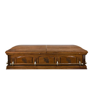 Cercueil funéraire en bois massif personnalisé OEM et ODM pour adultes au Vietnam - Product Image 2