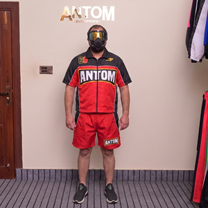 Custom Logo Printed Breathable High Quality Summer <b>Plus</b> <b>Size</b> Thermal Streetwear Windbreaker Set Mens Waterproof Shorts Two Piece - Product Image 3