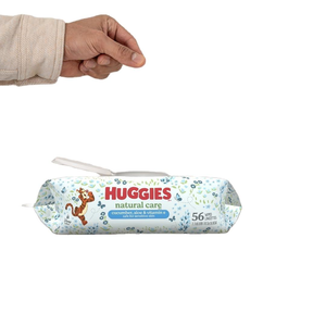 Toallitas Húmedas para Bebé Huggies Natural Care con Pepino, Aloe y Vitamina E, Hipoalergénicas, Perfumadas, 10 Paquetes con Tapa Abatible (560 Toallitas en Total) - Product Image 5