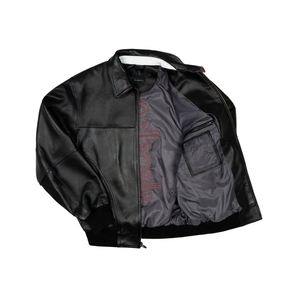 <b>Vintage</b> Men's Winter Leather Lettermen <b>Jackets</b> Stand Collar High Street <b>Varsity</b> <b>Jackets</b> Windproof Breathable Quick Dry <b>Jacket</b> - Product Image 2