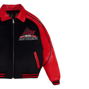 Veste en cuir pour homme Avirex de qualité supérieure, meilleur prix, veste d'hiver, cuir véritable, coupe-vent, imperméable, teinture unie, toutes tailles disponibles - Product Image 2