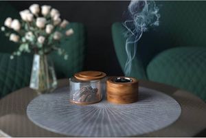 Quemador de Incienso de Madera y Metal Más Vendido, Quemador de Incienso Bakhoor, Quemador de Incienso de Madera a Precio Económico, Decoración para el Hogar al por Mayor - Product Image 4