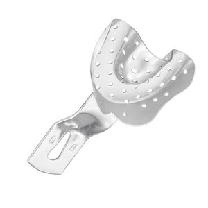 Plateaux d'empreinte dentaire en acier inoxydable de haute qualité pour dents supérieures et inférieures par Grip Surgical - Product Image 3