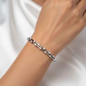 0.876CTW Round Set Double Row Diamond <b>Bangle</b> <b>Bracelet</b> - Product Image 6