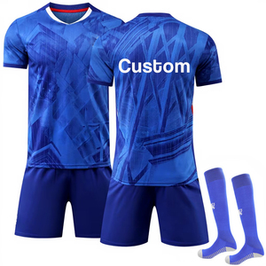Custom High Quality Men's Retro <b>Soccer</b> Jersey Football Shirt Solid Lightweight Breathable Quick Dry 100% Polyester 280g Half - Product Image 5