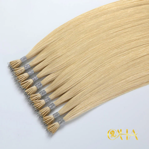 Extensions de cheveux naturels vierges Remy vietnamiens OEM ODM, pointe en I, kératine, double épaisseur, nano anneaux, toutes couleurs - Product Image 6