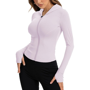 Cárdigan de Yoga Abierto por Delante para Mujer, Manga Larga, Corte Holgado y Relajado, Nailon y Spandex, Suave, Elástico y Ligero - Product Image 1
