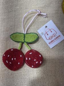 Colgante para bolso de alta calidad hecho a mano, estilo bohemio cristiano, con perlas de imitación, cuentas de vidrio lampwork, cuentas de semilla y forma de corazón y símbolo de paz - Product Image 4