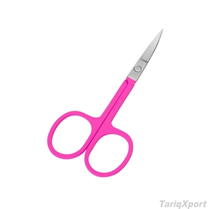 Professional Multi-Purpose <b>Small</b> Straight Stainless Steel Handle Right-Handed Eyebrow Scissors Sharp Salon Use Custom Logo - Product Image 4