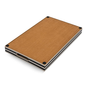 Plato Cuadrado Desechable de Resina Pulida con Diseño Clásico de Perlas para Desayunos y Comidas - Product Image 3