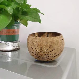 Utensilios de cocina y vajilla hechos a mano marca vietnamita alta calidad seguro natural frutero decorativo laca cáscara de coco. - Product Image 3