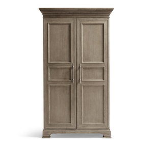Armoire moderne en bois de mahogany massif, double porte, fabrication artisanale, design durable, minimaliste, chambre à coucher, salon, mur - Product Image 1