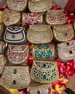 Popular Design Indian Handmade clutch purse bag Mosaic Clutch Bag for Women Multicolor Party Handbag with Stone Women - Product Image 3