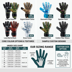 Gants de gardien de but de football professionnels – Paume en latex haute adhérence, enveloppe de poignet respirante, contrôle amélioré pour jeunes et adultes - Product Image 2
