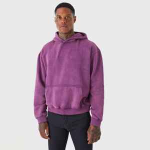 Sudadera con Capucha para Hombre, de Felpa, Secado Rápido, Poliéster/Algodón, Estilo Vintage Lavado, Corte Regular, Logotipo Personalizado, Servicio OEM, Bolsillos, Transpirable, para Invierno - Product Image 6