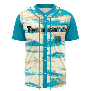 Camiseta de Béisbol Personalizada Sublimada con Botones, Uniforme de Softbol Bordado con Letras, Nombre, Número y Equipo, de Secado Rápido - Product Image 6
