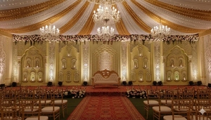 Silla de Trono para Novio, Estilo Maharaja, para Escenario de Boda Real, Rectangular, de Hierro, Hecha a Mano, Duradera, Ecológica, Altura de 10 pies o más - Product Image 2