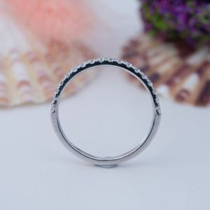 High Quality Moissanite Wedding <b>Sets</b> S925 Jewelry Half Eternity Moissanite <b>Ring</b> Diamond Gemstone <b>Rings</b> Women Birthday Gift - Product Image 5