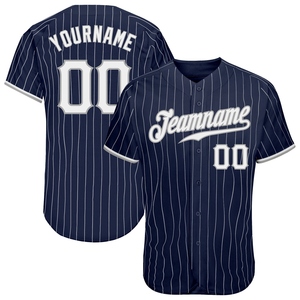 Vente en gros directe OMMIZ INDUSTRY Maillot de baseball vintage à rayures noires personnalisé avec drapeau américain authentique - Product Image 3
