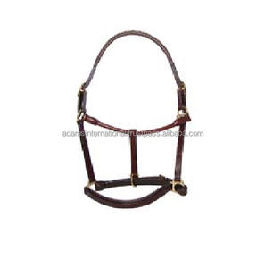 Cabestro de cuero para caballos, venta al por mayor, cabestros para caballos, cabestro con cuello de cabeza personalizado - Product Image 1