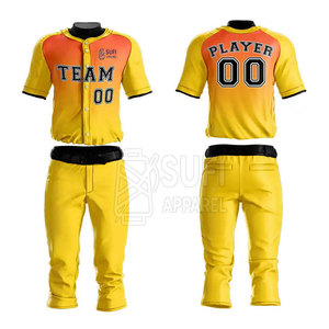 Nuevo Uniforme de Béisbol para Hombre Adulto, Personalizado con Nombre y Número, Diseño Transpirable de Poliéster, Colores y Logotipo Personalizados, Alta Calidad - Product Image 5