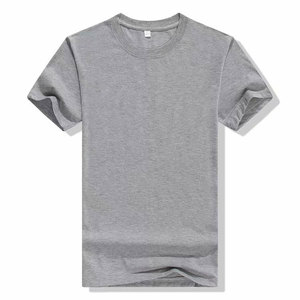 <b>Red</b> Crew Neck <b>T</b>-<b>Shirt</b> Short Sleeve Loose Fit Casual Solid Color 100% Cotton Jersey Breathable Spring Summer Unisex - Product Image 5