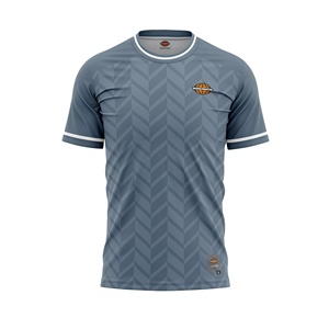 Maillot de sport tendance à séchage rapide et respirant, imprimé par sublimation, tissu extensible, logo d'équipe personnalisé imprimé numériquement, design col rond - Product Image 1