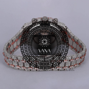Reloj Cronógrafo Automático de Acero Inoxidable para Hombre VANA JEWELS, Cristal de Zafiro Analógico, Resistente al Agua 100 Bar, Moda - Product Image 4