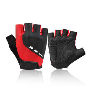 Half Finger Lightweight Portable Weight Lifting Gloves Men PU Leather Breathable Non-Slip Pull-On Closure Gym Training Black - Product Image 1