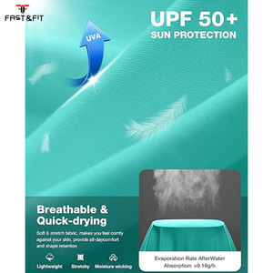 Rashguard à manches longues pour homme, anti-UV, respirant, séchage rapide, personnalisable, polyester/nylon, vêtements de surf et de plein air - Product Image 4