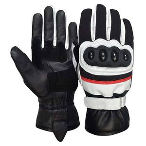 Gants de moto en cuir OEM avec écran tactile, imperméables, isolants, respirants, paume en tissu, protection professionnelle, doigts entiers - Product Image 3