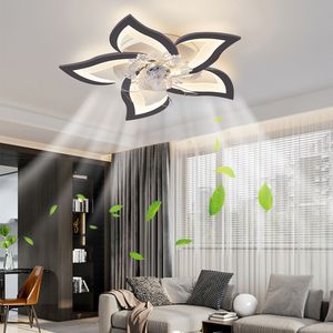 Ventilateur de plafond à DEL de 27 pouces avec lumières à intensité variable et télécommande Ventilateur à vitesse de vent à 6 vitesses - Product Image 1