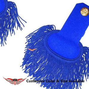 Epaulettes de Alta Calidad para Uniforme Ceremonial Azul Francés Personalizado, Hechas a Mano, Estilo Napoleón - Product Image 2