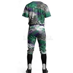 Ensemble d'uniformes de baseball personnalisés les plus vendus avec maillot respirant en polyester et pantalon assorti, design imprimé par sublimation - Product Image 6