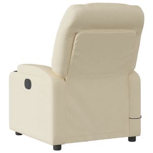 เก้าอี้นวดปรับเอนผ้าโพลีเอสเตอร์สีครีม 100% โครงสร้างโลหะและไม้อัด - Product Image 6
