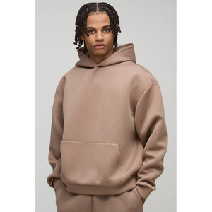 Manufactured Heavyweight 100% Cotton Fleece Thick Oversized <b>Men</b> Pullover <b>Hoodies</b> Custom Embossed Winter Streetwear <b>Hoodies</b> - Product Image 1