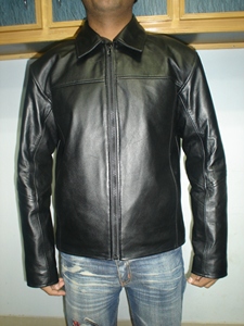 Men's Black PU Leather <b>Biker</b> <b>Jacket</b> Stand Collar Zipper Closure Slim Fit Moto Style Autumn Outerwear - Product Image 2