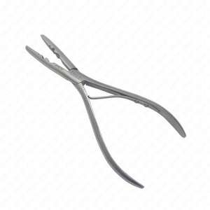 Pinzas para Extensiones de Cabello de Acero Inoxidable con Logotipo Personalizado al por Mayor, con Estuche de Cuero PU, Herramienta Profesional para Salón de Belleza - Product Image 2
