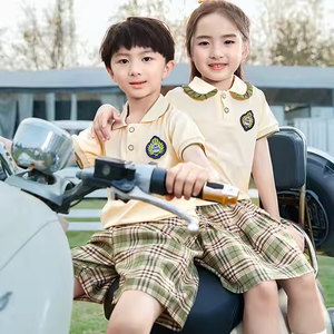 เสื้อยูนิฟอร์มนักเรียนสั่งทำขายส่ง คุณภาพสูง สำหรับฤดูร้อน โรงเรียนอนุบาล ประถมศึกษา มัธยมศึกษา - Product Image 2