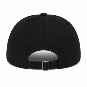 <b>Black</b> 6-Panel Cotton <b>Baseball</b> <b>Cap</b> Unisex Adjustable Solid Color Casual Hat - Product Image 3
