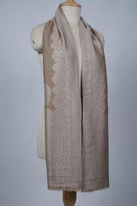 Écharpe en cachemire et laine fine réversible pour femme VIC, respirante, élégante, double face, pour tous les jours, pour l'extérieur, 70x200cm - Product Image 6