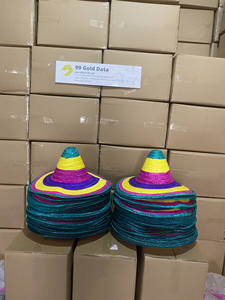 Sombrero mexicano de paja con cordón ajustable para la barbilla Hecho en Vietnam Tamaño personalizado - Product Image 5