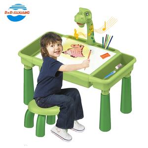 الأطفال التعليمية البلاستيك الرسم طاولة كتابة اللعب ، الإبداعية التعلم متعددة الوظائف الرسم الإسقاط الجدول - Product Image 5