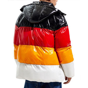 Chaqueta Acolchada con Capucha Unisex Personalizada al por Mayor, de Alta Calidad, Transpirable, de Poliéster, Cálida, Resistente al Viento e Impermeable para Invierno - Product Image 4