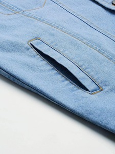 Nouvelle veste en jean imperméable et élégante à séchage rapide pour homme, style décontracté pour l'hiver, coupe personnalisée, style urbain, mélange de coton - Product Image 6